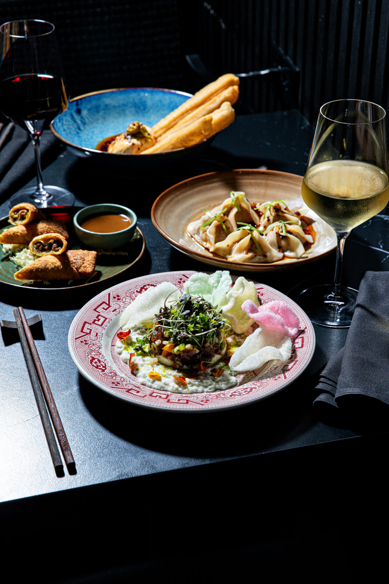 A selection of dishes at Xo Brasserie