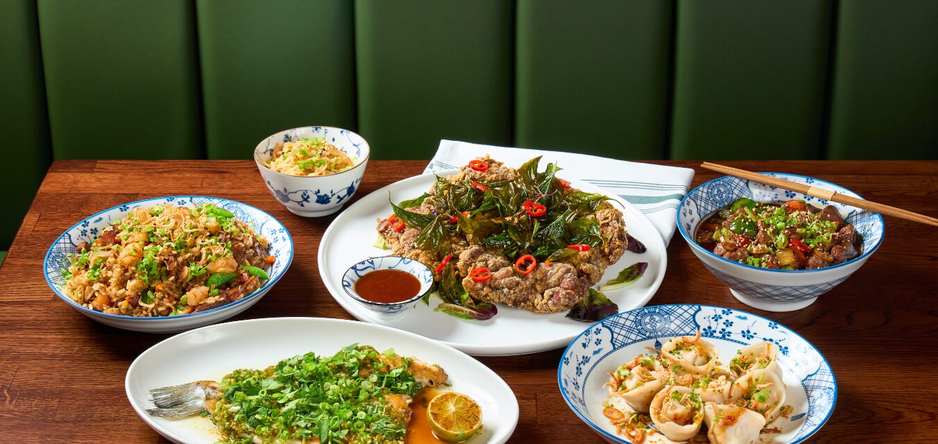 A table of dishes at TANA
