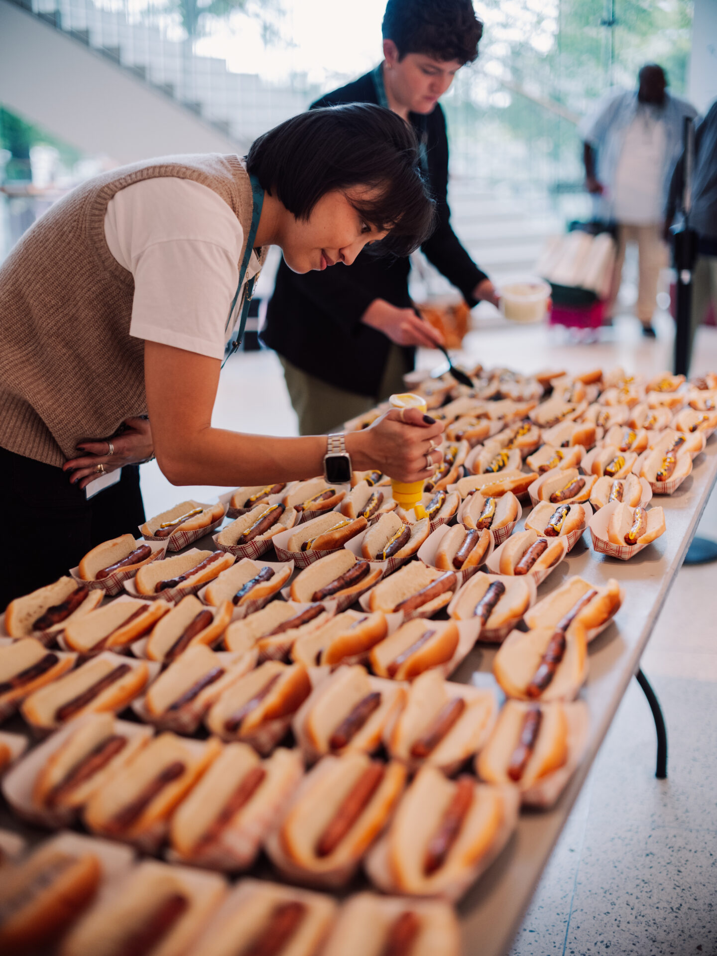 SFA event hotdog table