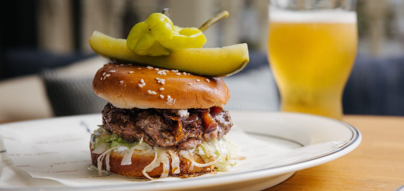 burger at Crossing by Jovani Demetrie