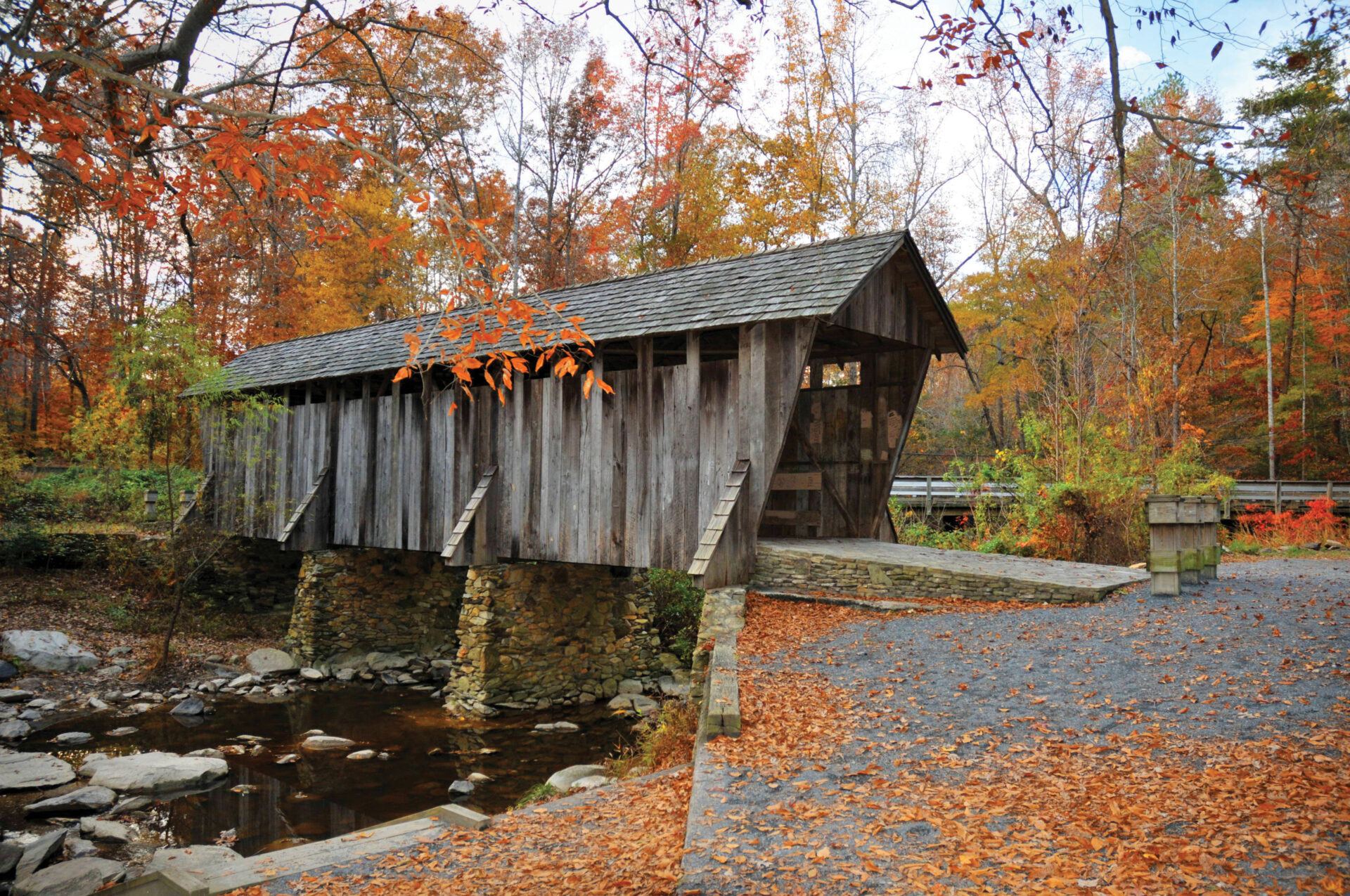Pisgah Covered Bridge Fall