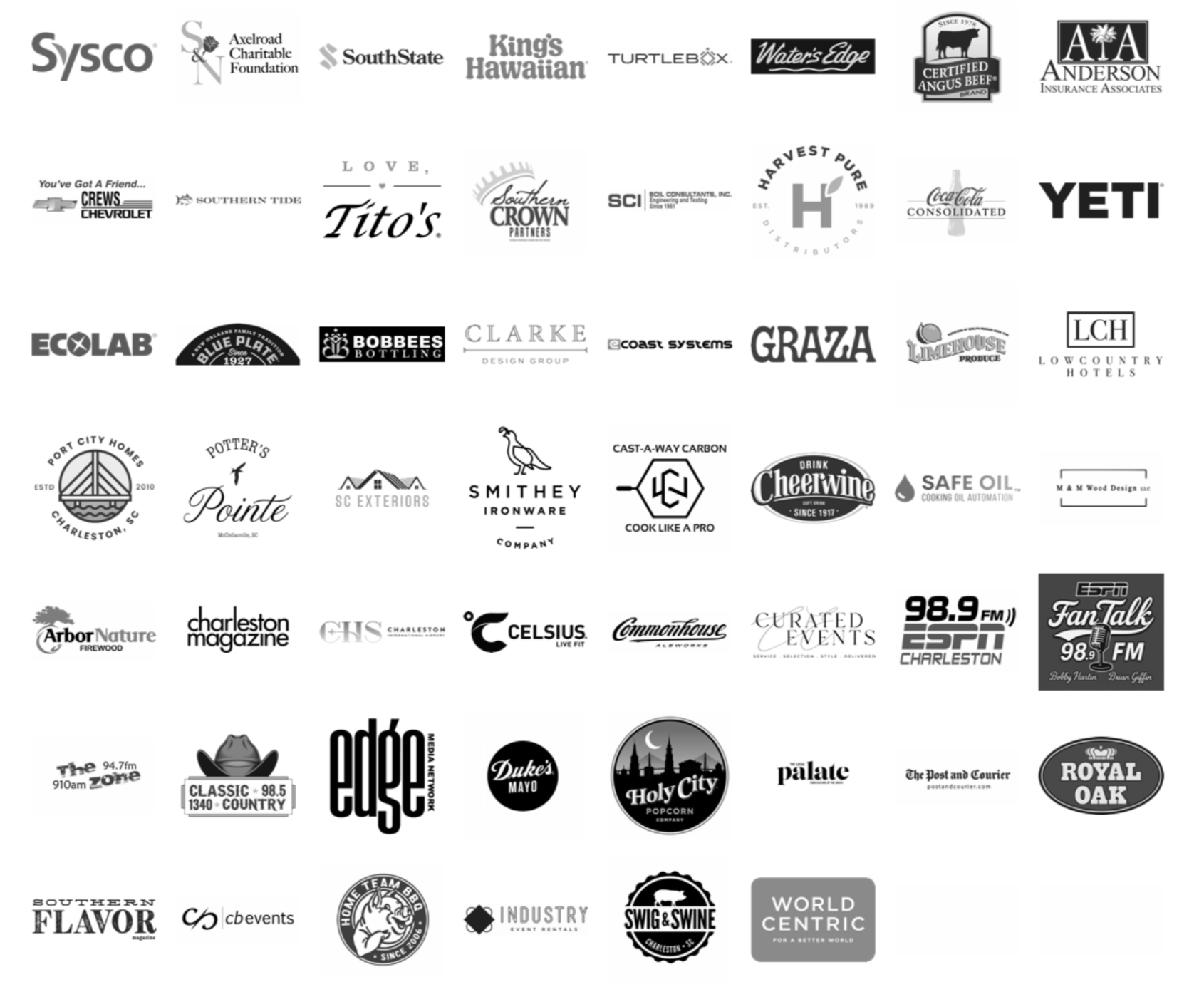 Updated Holy Smokes sponsors