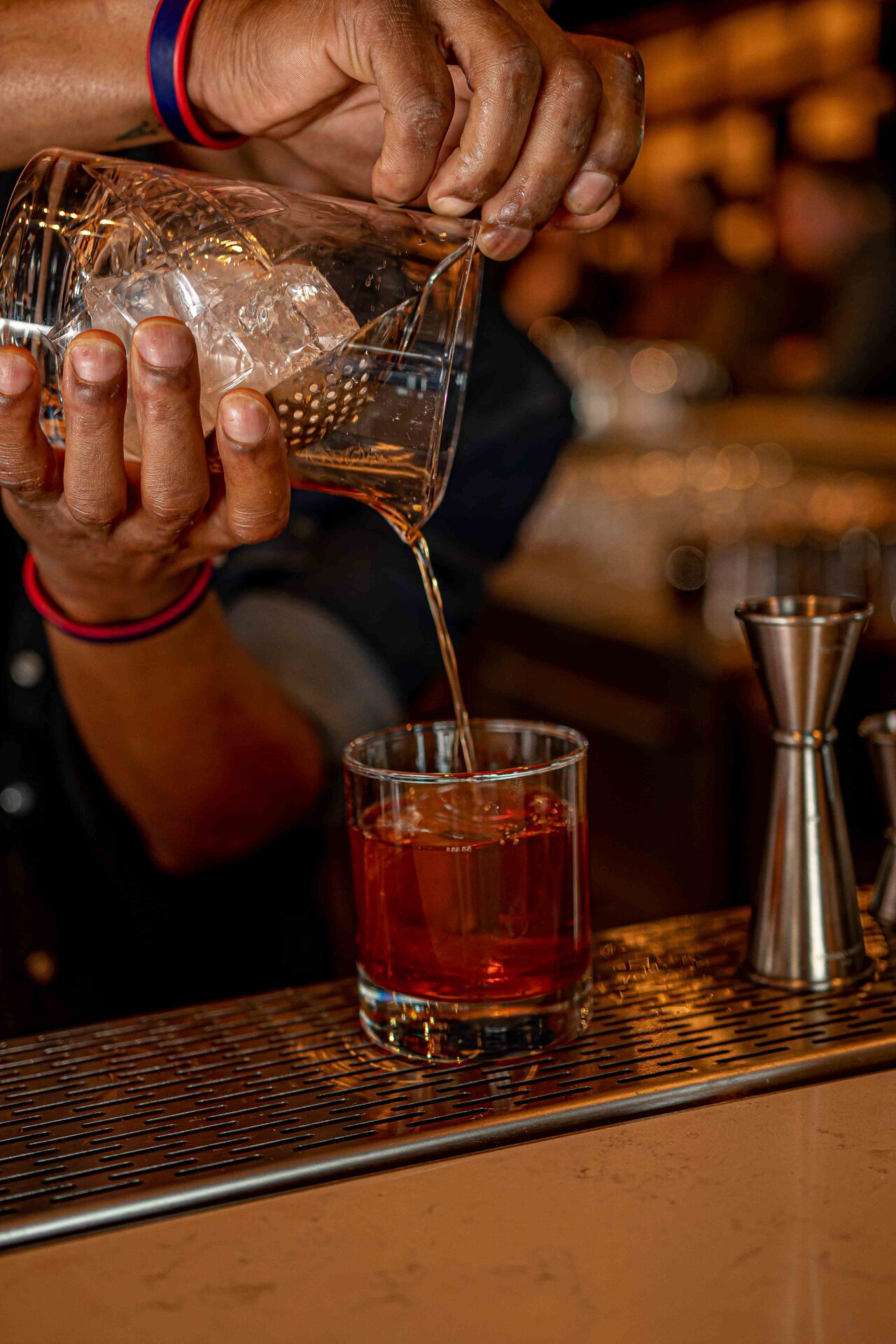 Bourbon cocktail shot Credit Mayter Scott()