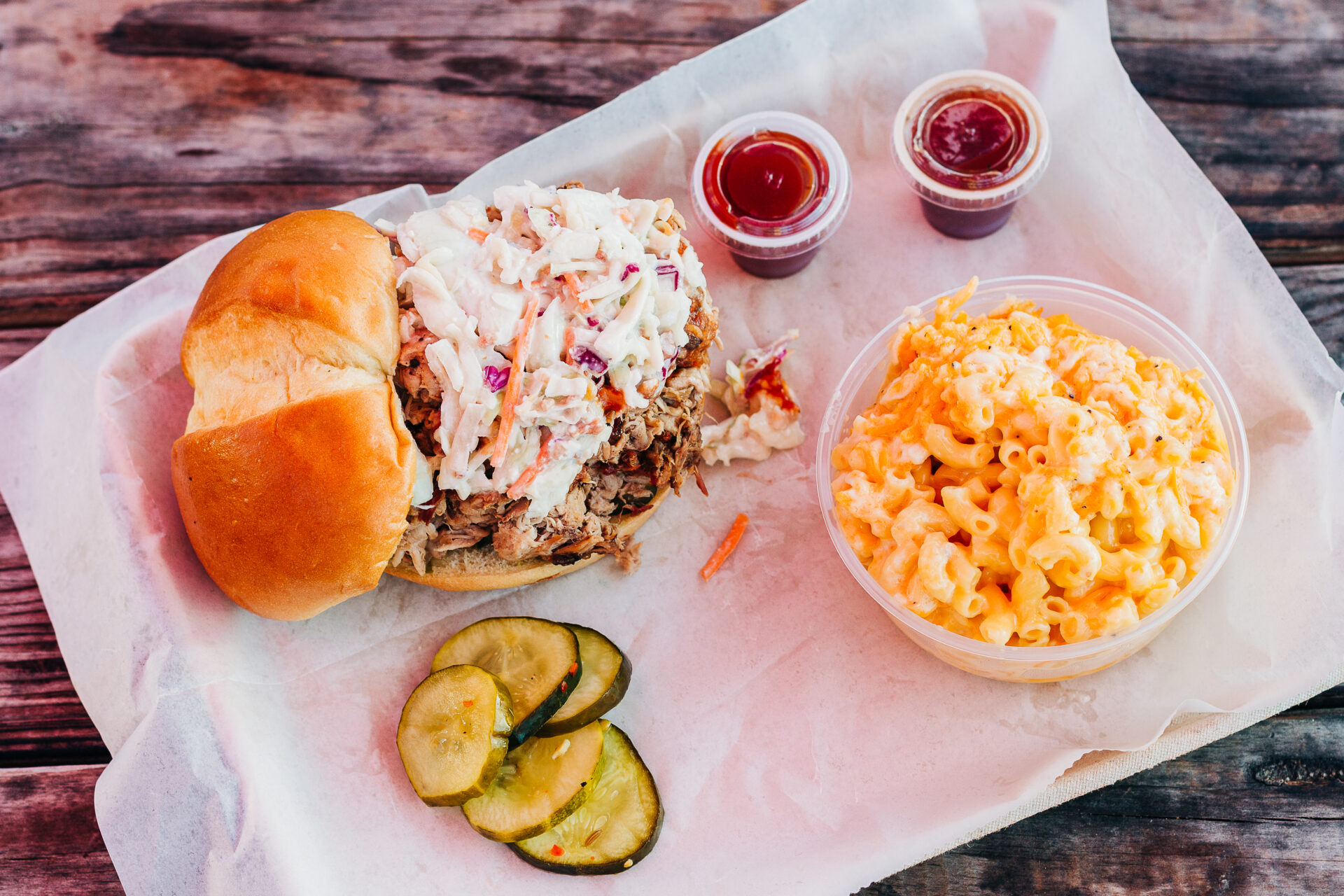 County Smoak BBQ plate