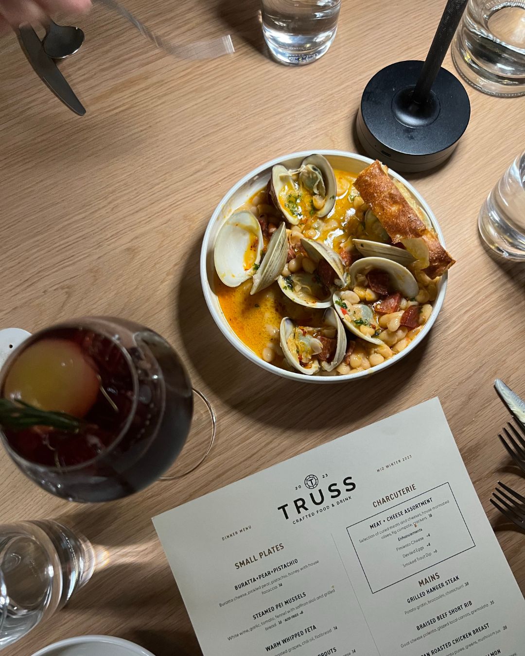 Truss food and menu